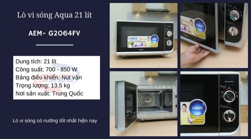 Lò vi sóng Aqua AEM- G2064FV 21 lít