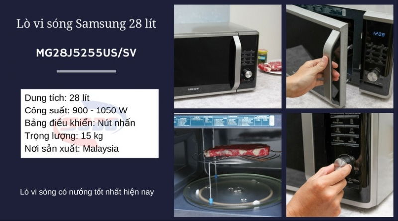 Lò vi sóng Samsung MG28J5255US/SV 28 lít
