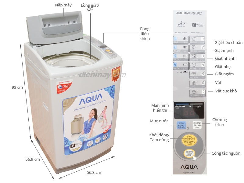 Máy giặt AQUA AQW-S70KT