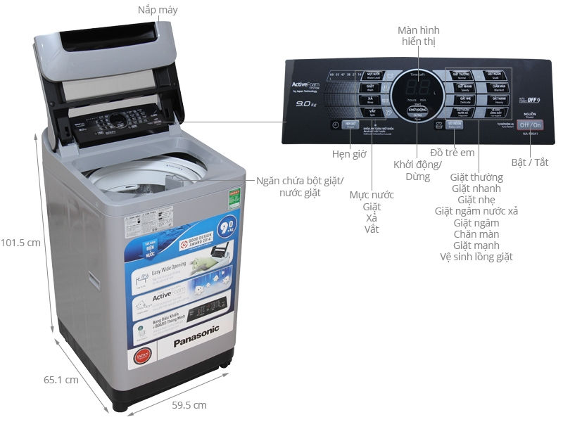 Máy giặt Panasonic NA-F70VB6HDK