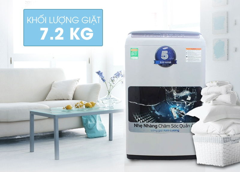 Máy giặt Samsung WA72H4000SG/SV 7,2 kg
