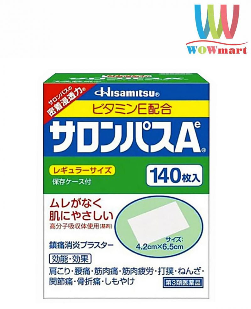 Miếng dán Salonpas giảm đau Nội địa Nhật Bản Salonpas