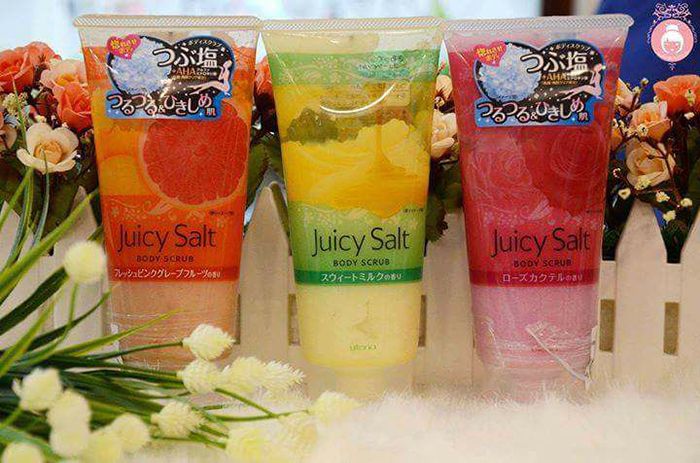 Muối Tắm Tẩy Tế Bào Chết Utena Juicy Salt Body Scrub Nhật