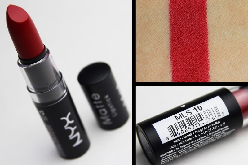 NYX Matte Lipstick - 10 Perfect Red
