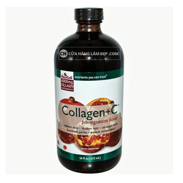 Neocell Collagen + C Pomegranate  Liquid 16 Oz