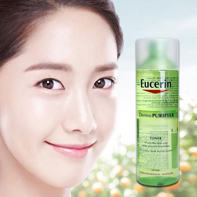 Nước hoa hồng se lỗ chân lông, hỗ trợ điều trị mụn Purifyer Toner - Eucerin