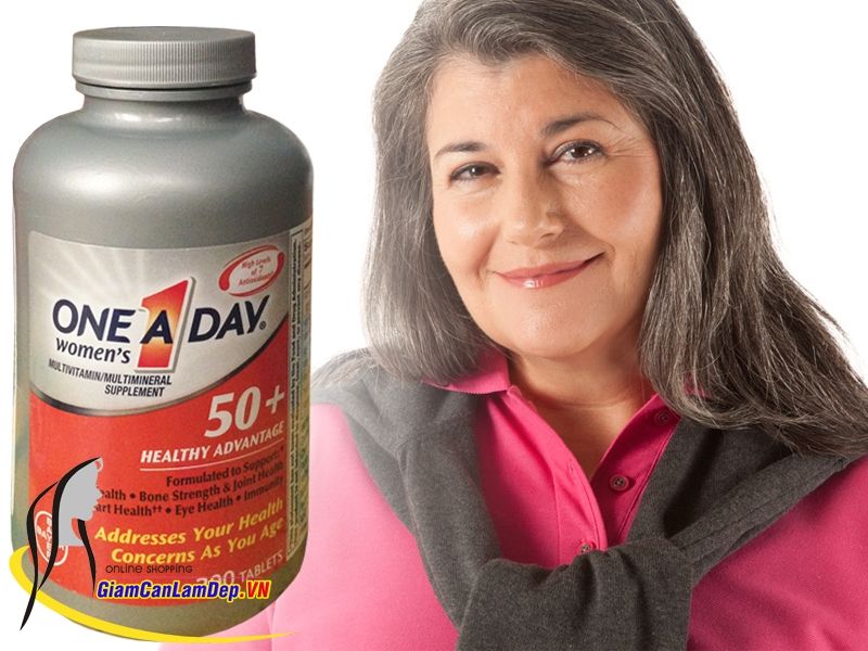 One A Day Wonmen's 50+ Heathy Advantage: Viên uống bổ sung dinh dưỡng cho phụ nữ trên 50 tuổi