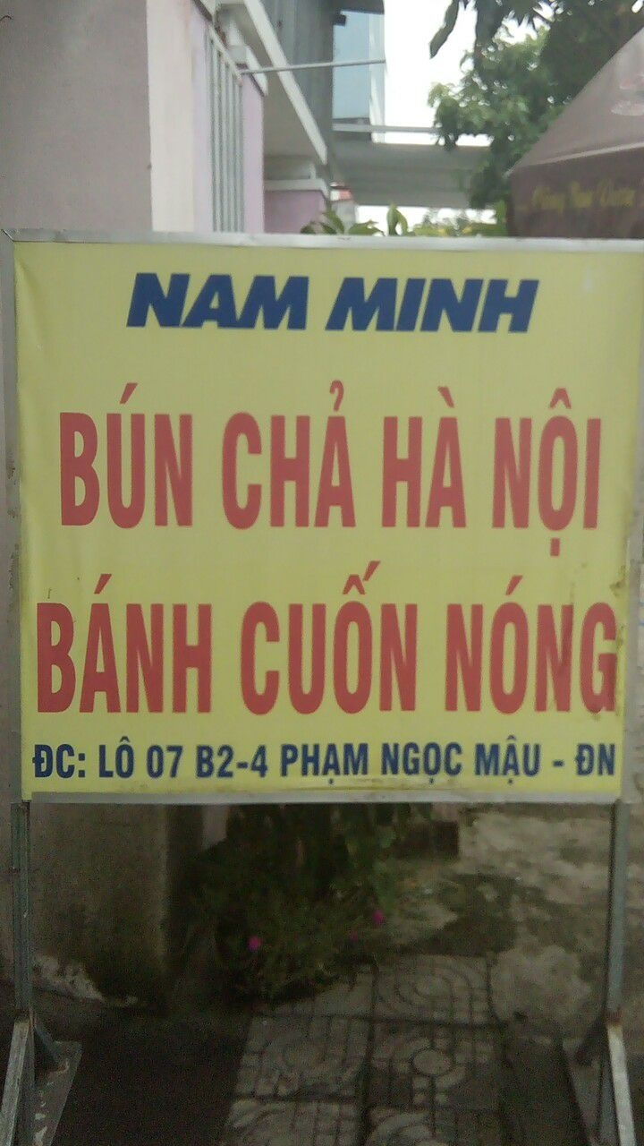 Quán bún chả Hà Nội, bánh cuốn Nam Minh