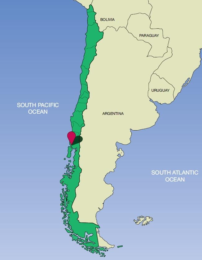 Rừng mưa ôn đới Valdivian - Nam Mỹ  (248,100 km vuông)