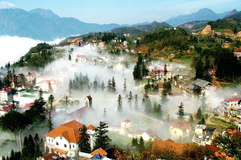 Sapa_Thị trấn trong sương.