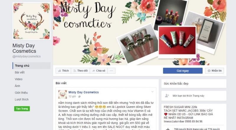 Shop Misty Day Comestic
