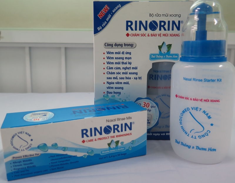 Sử dụng bình súc rửa mũi Rinorin