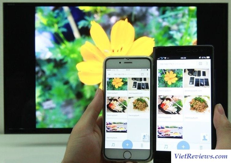 Sử dụng tài năng Photo Share hay Google Cast