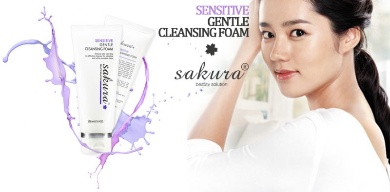Sữa Rửa Mặt Cho Da Nhạy Cảm Sakura Sensitive Gentle Cleansing Foam