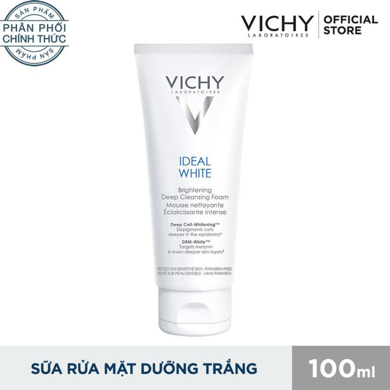 Sữa Rửa Mặt Tạo Bọt Dưỡng Trắng Da Vichy Ideal White Brightening Deep Cleansing Foam (100ml)