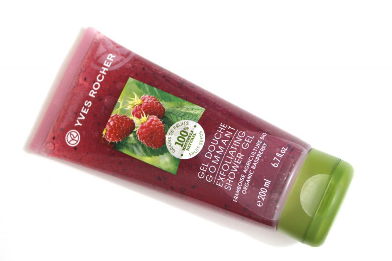 Sữa Tắm Tẩy Tế Bào Chết Hương Mâm Xôi Yves Rocher Organic Raspberry Exfoliating Shower Gel