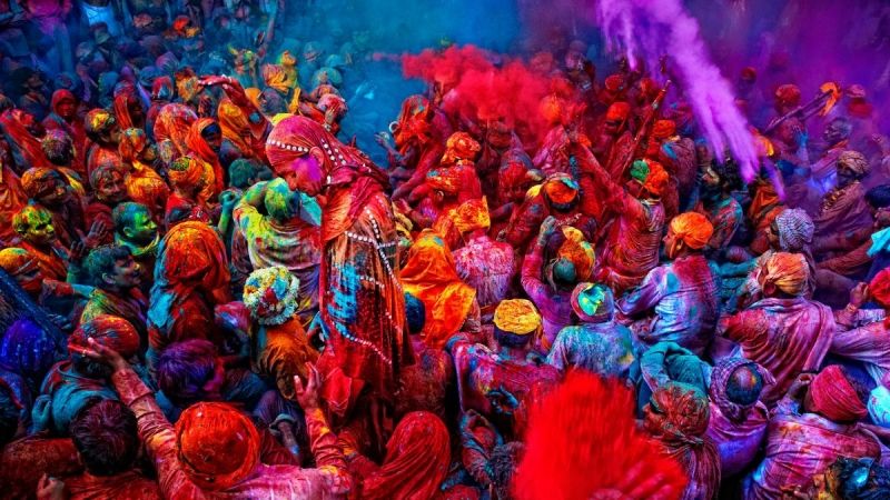 Tháng 3: Lễ hội Holi Festival - Ấn Độ