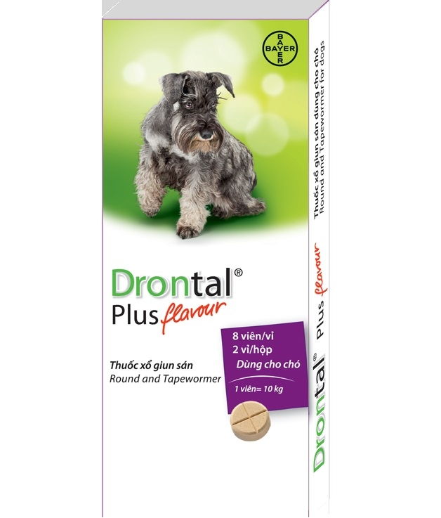 Thuốc xổ giun Drontal Plus Bayer cho chó