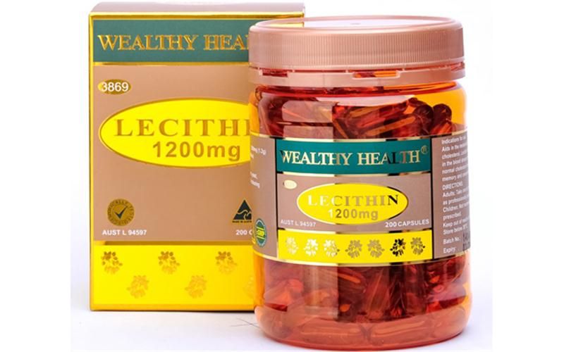 Tinh chất mầm Đậu Nành LECITHIN Wealthyhealth Úc 1200mg