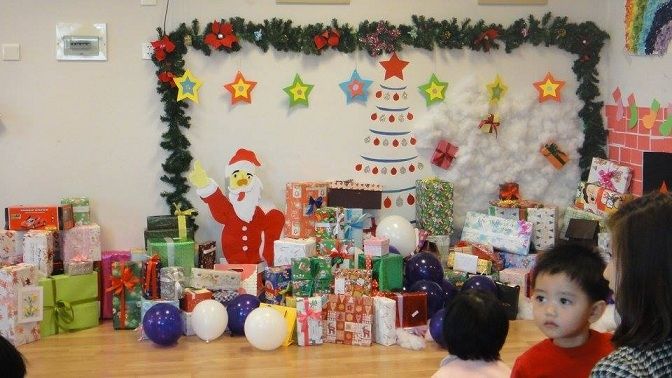 Trang trí Noel cho các góc lớp mầm non