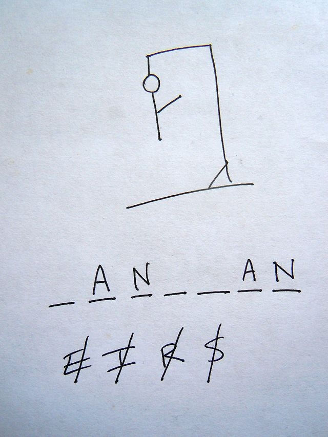 Trò chơi: Hangman (người treo cổ)