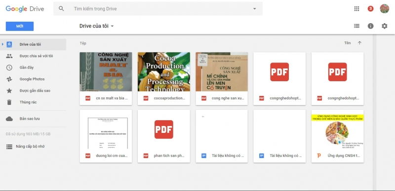 Truy cập vào tài khoản Google Drive