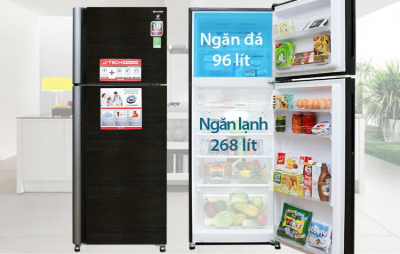Tủ Lạnh Sharp SJ-XP400PG-BK