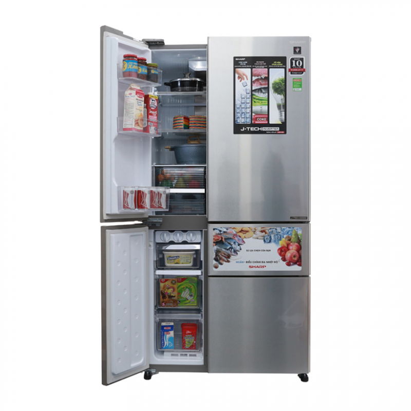 Tủ lạnh Sharp Inverter SJ-F5X76VM-SL