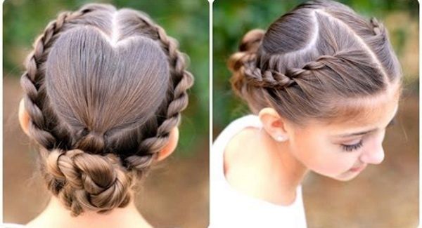 Tết tóc hình trái tim đốn tim các chàng Tết tóc hình trái tim đốn tim các chàng