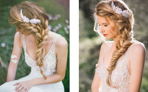 Tóc tết lệch để tự nhiên Tóc tết lệch để tự nhiên