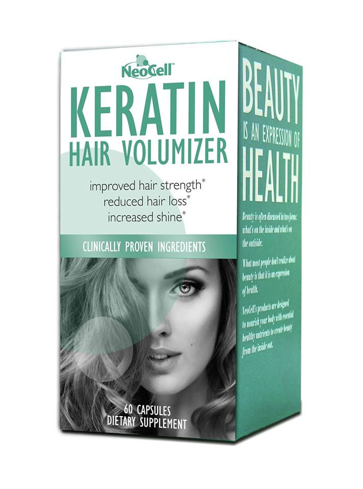 Viên Uống Mọc Tóc Ngăn Ngừa Rụng Tóc NeoCell Collagen Keratin Hair Volumizer 60 Viên Của Mỹ