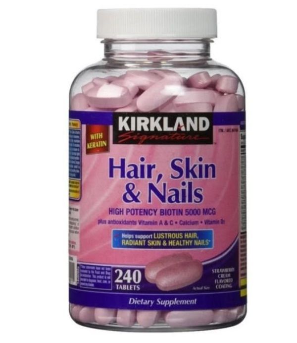 Viên uống làm đẹp da tóc và móng Kirkland Signature Hair Skin & Nails