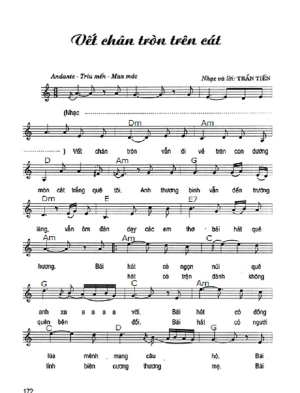 Vết chân tròn trên cát Vết chân tròn trên cát