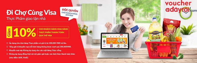 Website thực phẩm trên Adayroi.com