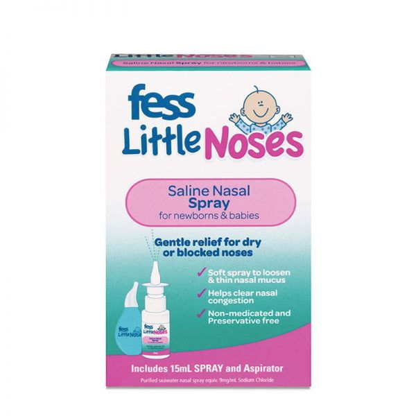Xịt trị nghẹt mũi, sổ mũi cho bé Fess Little Nose Spray 15 ml