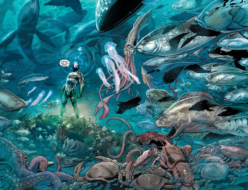Aquaman có khả năng giao tiếp, sai khiến mọi sinh vật biển