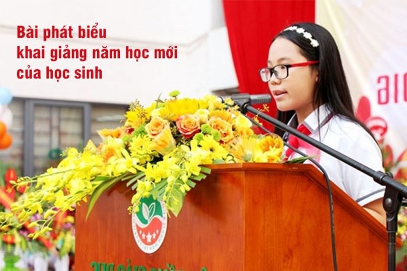 Bài phát biểu khai giảng năm học mới của học sinh tiểu học (số 2)