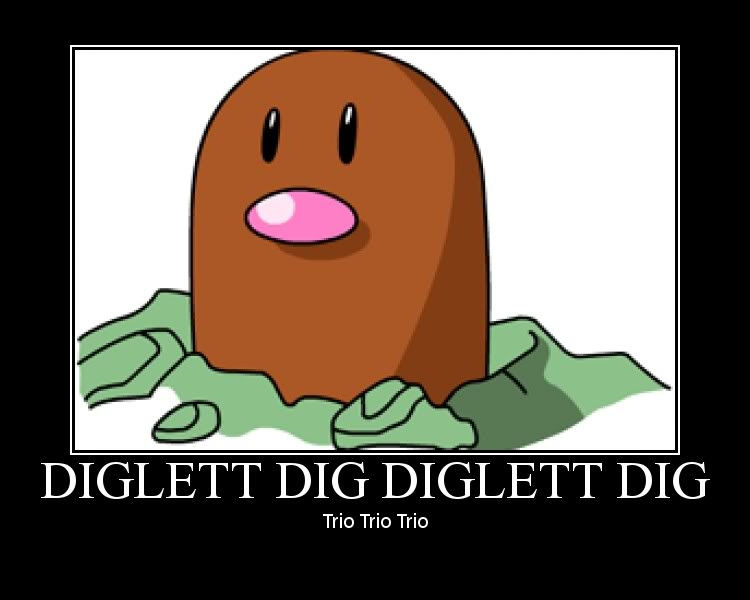 Bên dưới Pokemon Diglett là gì?