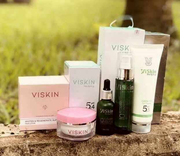 Bộ dưỡng trắng da mặt Viskin