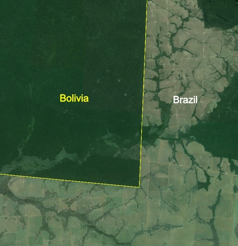 Brazil - Bolivia: 3 400km
