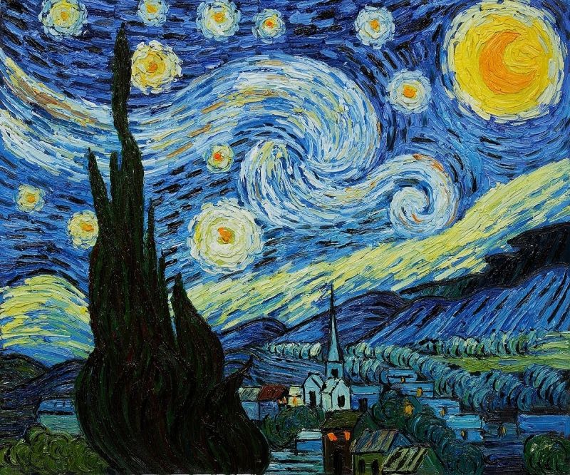 Bức tranh Starry Night (Đêm Đầy Sao) – Vincent van Gogh
