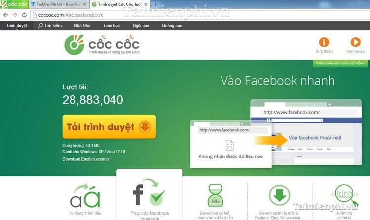 COCCOC – trình duyệt hỗ trợ Download tốt nhất