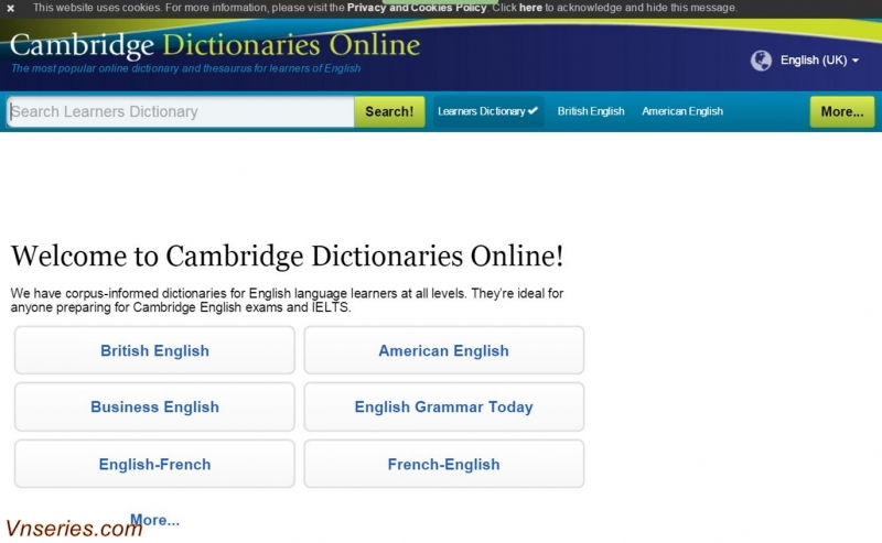 Cambridge Dictionary
