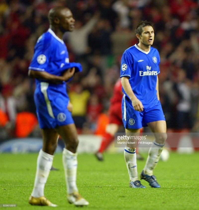 Claude Makelele và Frank Lampard