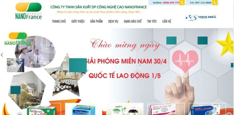 Công ty TNHH Sản xuất dược phẩm Công Nghệ Cao NANOFRANCE