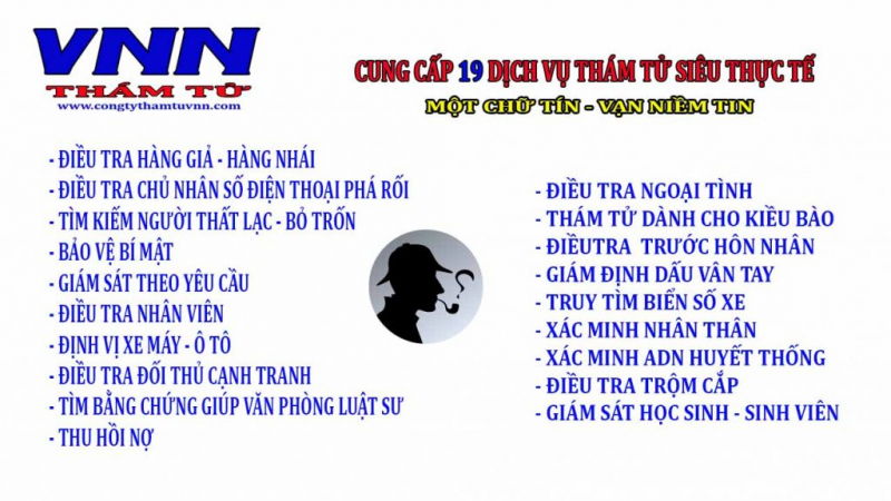 Công ty dịch vụ thám tử uy tín VNN