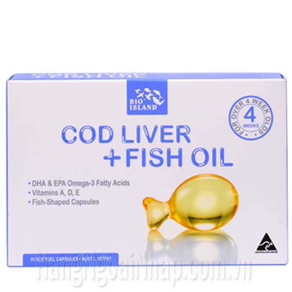 Dầu Cá Cod Liver Fish Oil Bio Island Của Úc