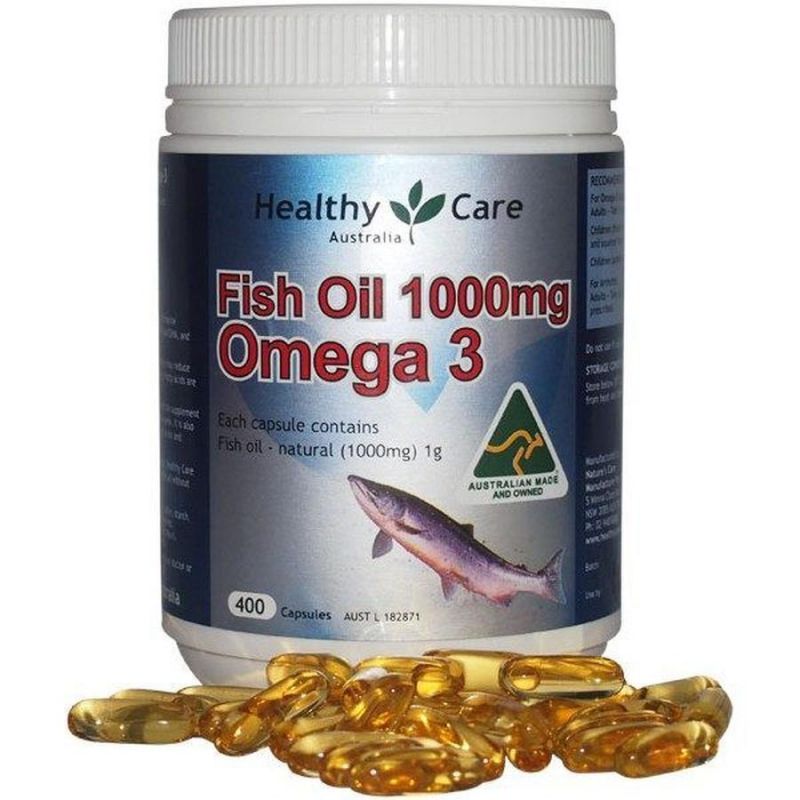 Dầu cá tự nhiên Fish Oil Healthy Care Omega-3 1000mg