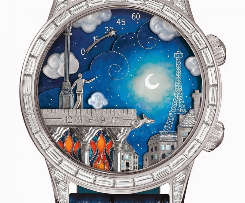 Đồng hồ được thiết kế vẽ tay với những hình ảnh tự nhiên thơ mông, thể hiện ước mơ của tổ ấm đeo