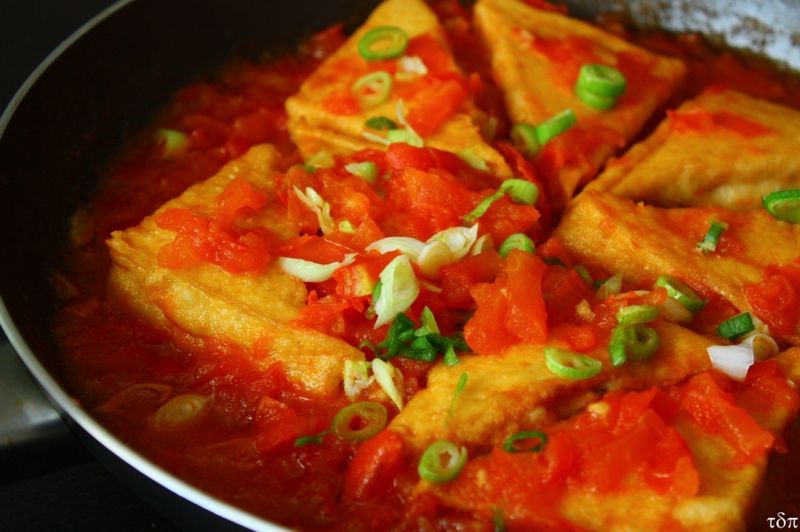 Đậu phụ sốt cà chua Đậu phụ sốt cà chua